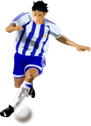 soccer player running